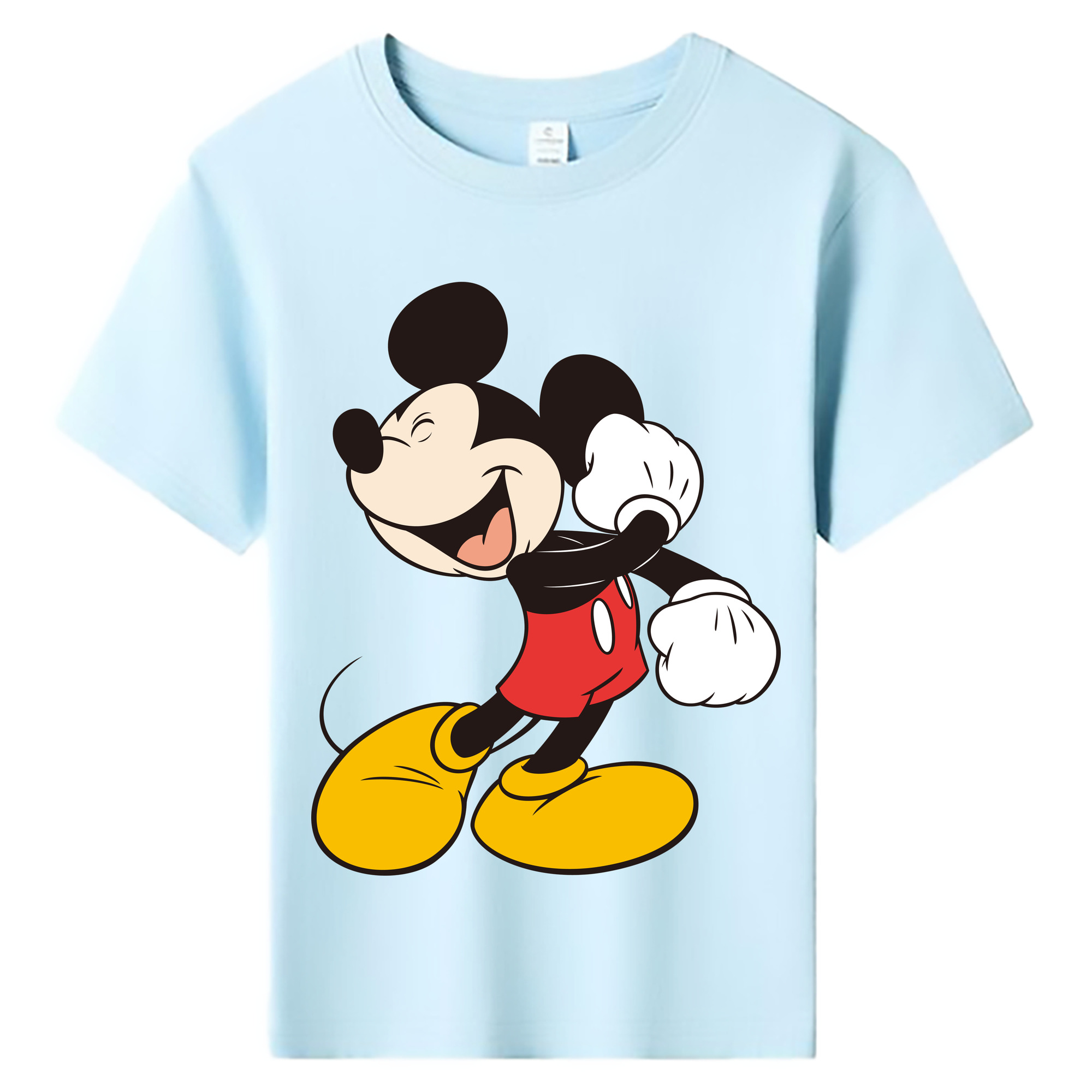 ミッキーマウス Mickey Mouse 綿100％キッズTシャツ（フロントプリント）